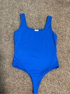 Francesca's Collections Royal Blue Scoop Neck Bodysuit